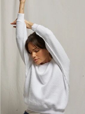 perfectwhitetee ziggy
reverse fleece crew neck sweatshirt small